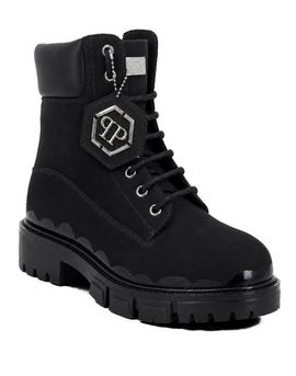PHILIPP PLEIN PHILIPP PLEIN Nabuk Lace-Up Boots Immersed Men