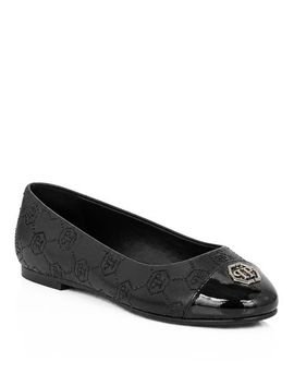 PHILIPP PLEIN PHILIPP PLEIN Nappa Leather Ballerina Flats Monogram Strass Women