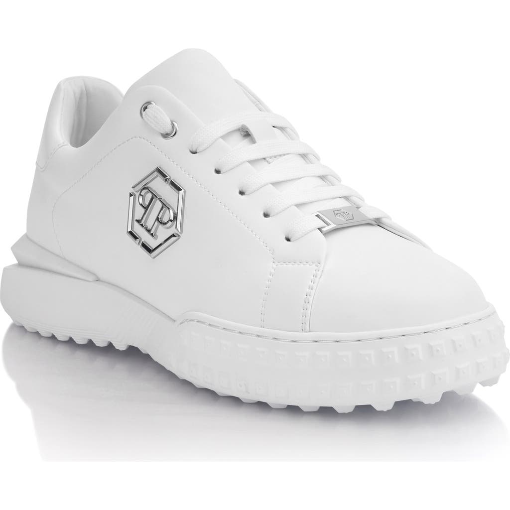 PHILIPP PLEIN PHILIPP PLEIN Nappa Leather Low-Top Sneakers Hexagon Unisex