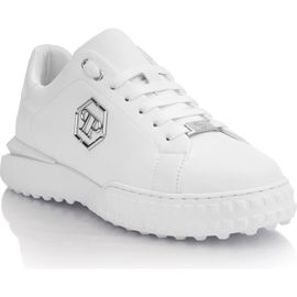 PHILIPP PLEIN PHILIPP PLEIN Nappa Leather Low-Top Sneakers Hexagon Unisex
