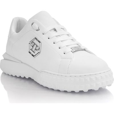PHILIPP PLEIN PHILIPP PLEIN Nappa Leather Low-Top Sneakers Hexagon Unisex