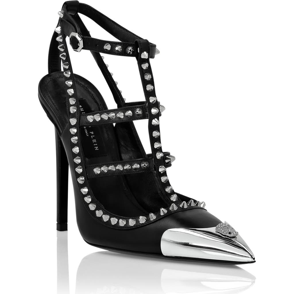 PHILIPP PLEIN PHILIPP PLEIN Nappa Leather Sandals High Heels Studs Women