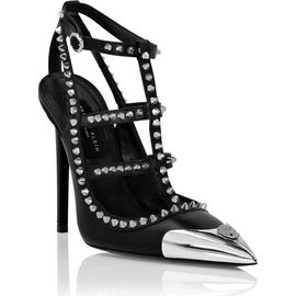 PHILIPP PLEIN PHILIPP PLEIN Nappa Leather Sandals High Heels Studs Women