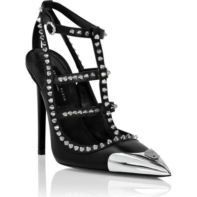 PHILIPP PLEIN PHILIPP PLEIN Nappa Leather Sandals High Heels Studs Women