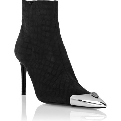 PHILIPP PLEIN PHILIPP PLEIN Nubuck Mid-Heeled Low Boots 9 Women