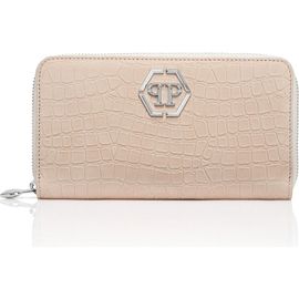PHILIPP PLEIN PHILIPP PLEIN Nubuck Rounded Zip Wallet Women