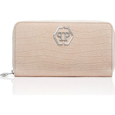 PHILIPP PLEIN PHILIPP PLEIN Nubuck Rounded Zip Wallet Women