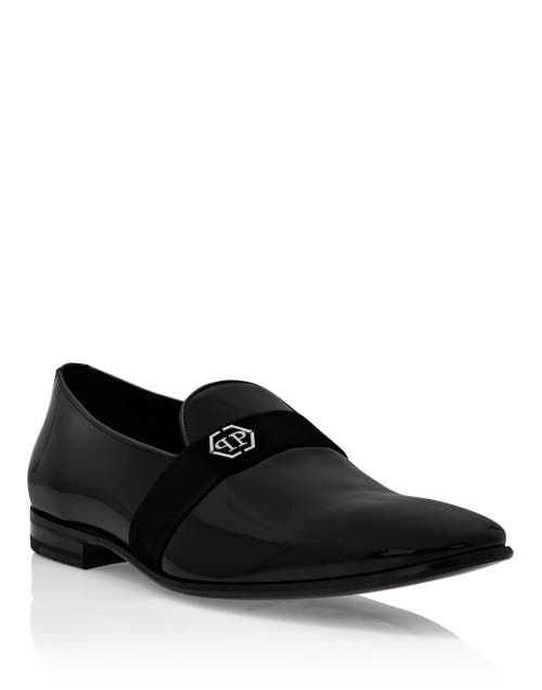 PHILIPP PLEIN PHILIPP PLEIN Patent Leather Loafers Hexagon Men
