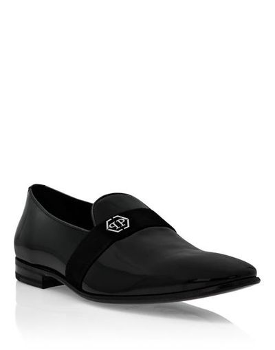 PHILIPP PLEIN PHILIPP PLEIN Patent Leather Loafers Hexagon Men