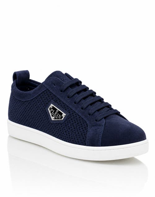 PHILIPP PLEIN PHILIPP PLEIN Perforated Suede Low-Top Sneakers Men