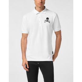 PHILIPP PLEIN PHILIPP PLEIN Pique Polo Shirt Ss Skull&Amp;Bones Men