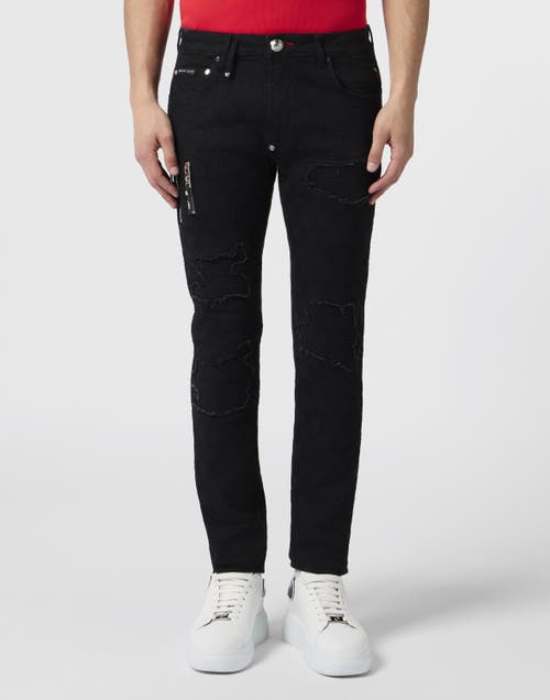 PHILIPP PLEIN PHILIPP PLEIN Rockstar Fit Jeans Embroidery Monogram Men