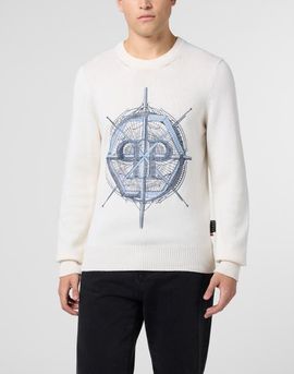 PHILIPP PLEIN PHILIPP PLEIN Round Neck Pullover Wind Rose Men