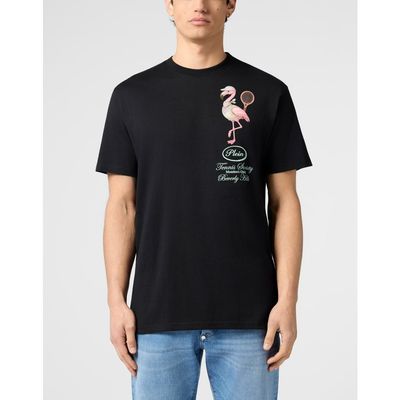 PHILIPP PLEIN PHILIPP PLEIN Round Neck T-Shirt Flamingo Tennis Society Men