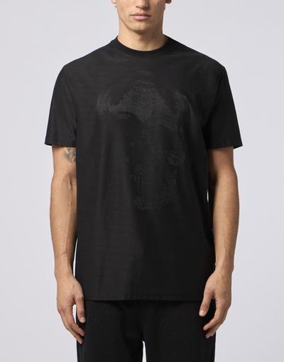 PHILIPP PLEIN PHILIPP PLEIN Round Neck T-Shirt Jacquard Skull Men