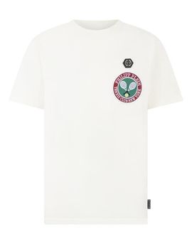 PHILIPP PLEIN PHILIPP PLEIN Round Neck T-Shirt Patch Tennis Men