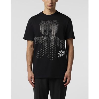 PHILIPP PLEIN PHILIPP PLEIN Round Neck T-Shirt Teddy Strass Teddy Bear Men