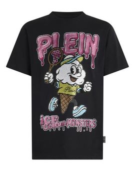 PHILIPP PLEIN PHILIPP PLEIN Round Neck T-Shirt Tennis Ice Cream Men