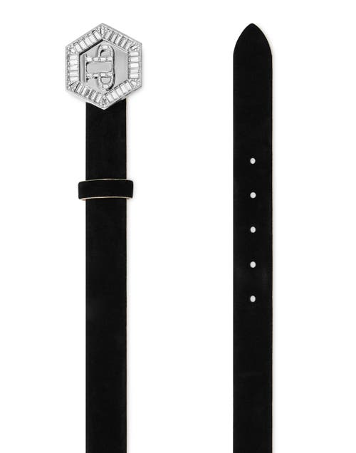 PHILIPP PLEIN PHILIPP PLEIN Saffiano Leather Belt Hexagon Women