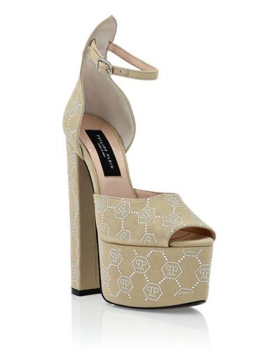 PHILIPP PLEIN PHILIPP PLEIN Sandals High Heels Strass Monogram Women
