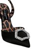 PHILIPP PLEIN PHILIPP PLEIN Satin Decollete Slingback Hi-Heels Crystal Hexagon Women - 2