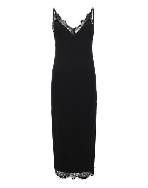 PHILIPP PLEIN PHILIPP PLEIN Shiny Rib Maxi Tank Dress Lace Women