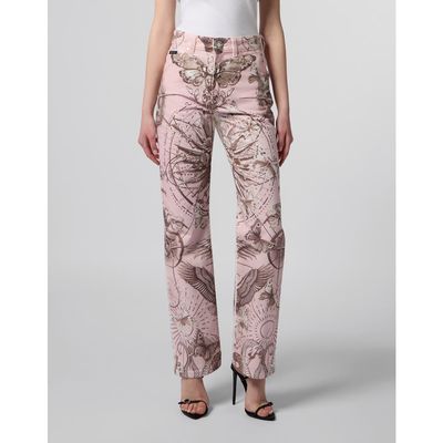 PHILIPP PLEIN PHILIPP PLEIN Straight Cut Jeans Butterfly Tattoo Women