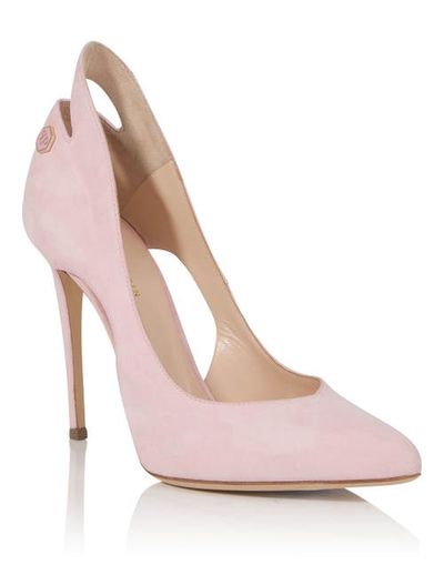 PHILIPP PLEIN PHILIPP PLEIN Suede Ankle-cutout Skull Hi-heel Pumps Women