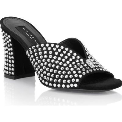 PHILIPP PLEIN PHILIPP PLEIN Suede Platform Sandals Strass Women