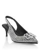 PHILIPP PLEIN PHILIPP PLEIN Suede Strass Slingback Shoes H55 Gothic Women - 1