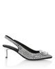 PHILIPP PLEIN PHILIPP PLEIN Suede Strass Slingback Shoes H55 Gothic Women - 3