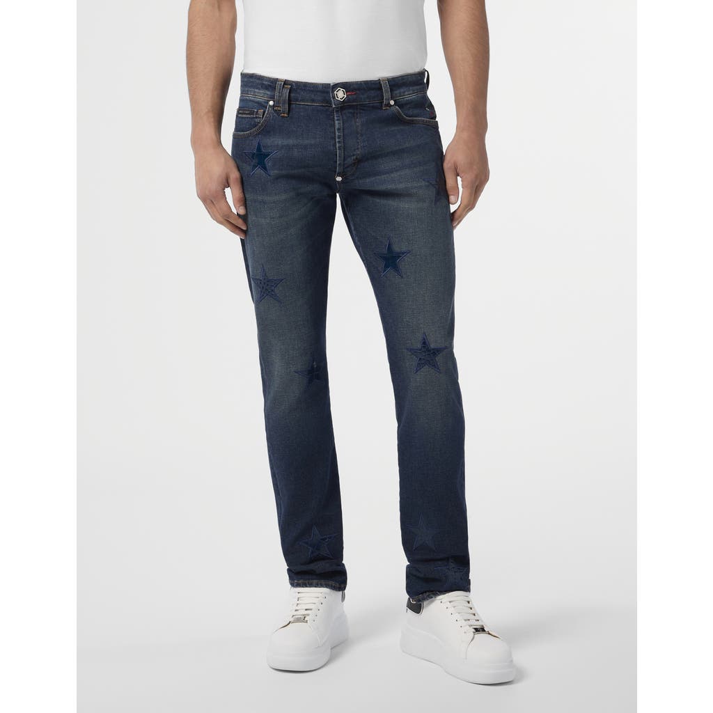 PHILIPP PLEIN PHILIPP PLEIN Super Straight Cut Jeans Cocco Stars Men