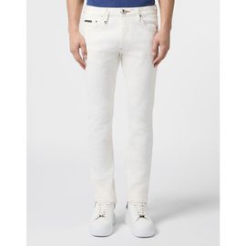 PHILIPP PLEIN PHILIPP PLEIN Super Straight Cut Jeans Embroidery Monogram Men