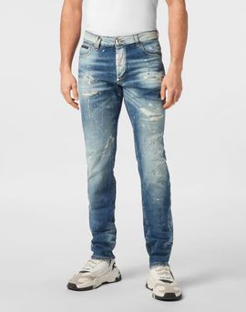 PHILIPP PLEIN PHILIPP PLEIN Super Straight Cut Trousers Paisley Bandana Men