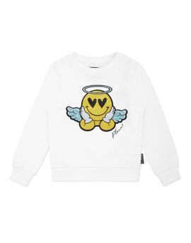 PHILIPP PLEIN PHILIPP PLEIN Sweatshirt Round Neck Ls Smile Girl