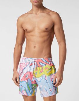 PHILIPP PLEIN PHILIPP PLEIN Swim-trunks Bombing Graffiti Men