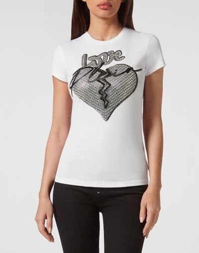 PHILIPP PLEIN PHILIPP PLEIN T-Shirt Round Neck Sexy Pure Fit Women