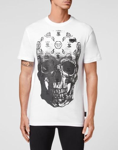 PHILIPP PLEIN PHILIPP PLEIN T-Shirt Round Neck Ss Print Skull Unisex