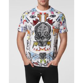PHILIPP PLEIN PHILIPP PLEIN T-Shirt Round Neck Ss With Crystals Luxe Men