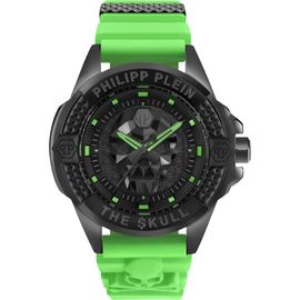 PHILIPP PLEIN PHILIPP PLEIN The $kull Silicone Strap Watch, 44mm