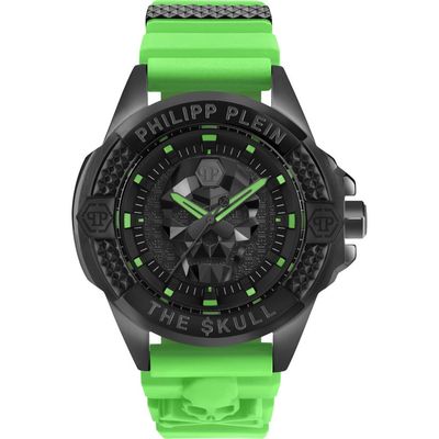 PHILIPP PLEIN PHILIPP PLEIN The $kull Silicone Strap Watch, 44mm