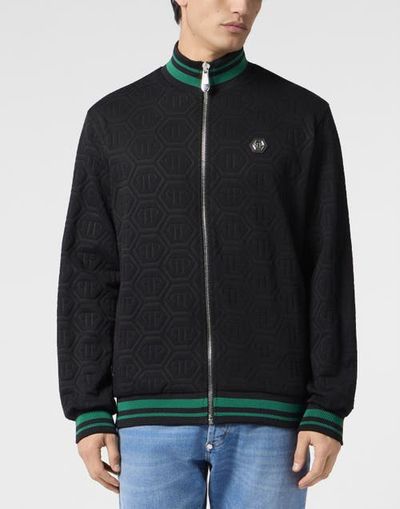 PHILIPP PLEIN PHILIPP PLEIN Tracksuit Jacket Jacquard Monogram Men