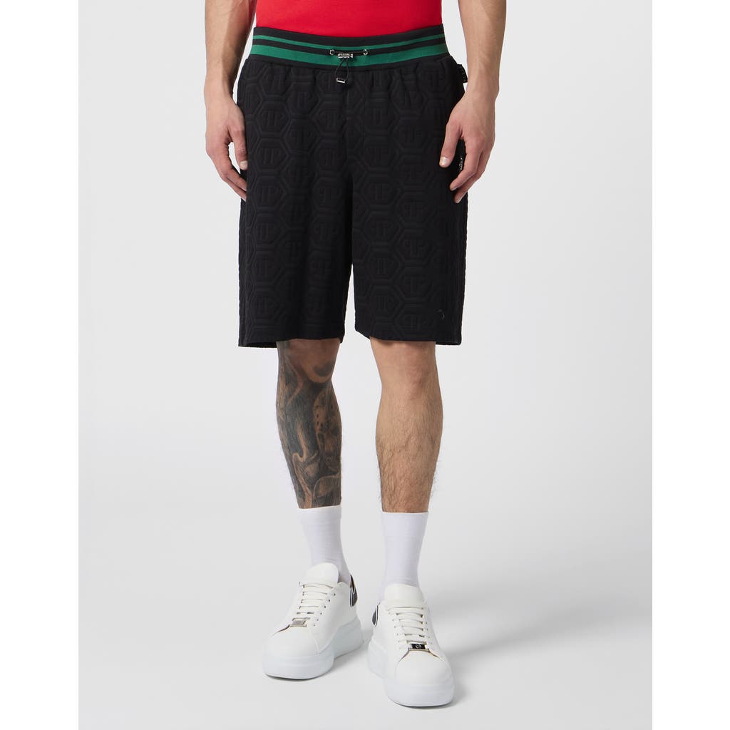PHILIPP PLEIN PHILIPP PLEIN Tracksuit Shorts Jacquard Monogram Men