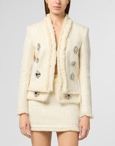 PHILIPP PLEIN PHILIPP PLEIN Tweed Bolero Paillettes Women