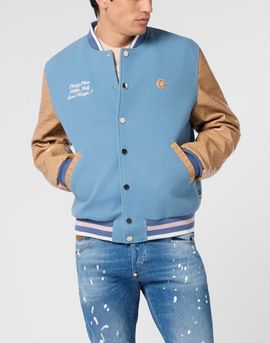 PHILIPP PLEIN PHILIPP PLEIN Varsity Bomber Cocco Sleeves Milan Men