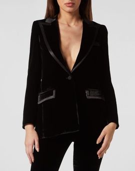 PHILIPP PLEIN PHILIPP PLEIN Velvet Boxy Blazer Paisley Bandana Women