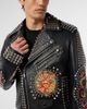 PHILIPP PLEIN PHILIPP PLEIN Vintage Leather Biker Jacket Studs &Amp; Patches Men - 2