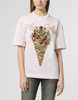 PHILIPP PLEIN PHILIPP PLEIN Washed Man Fit T-Shirt Gelato Women