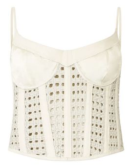PHILIPP PLEIN PHILIPP PLEIN Weaved Leather Bustier Women