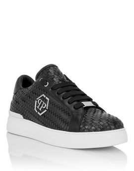 PHILIPP PLEIN PHILIPP PLEIN Weaved Leather Sneakers Hexagon Men